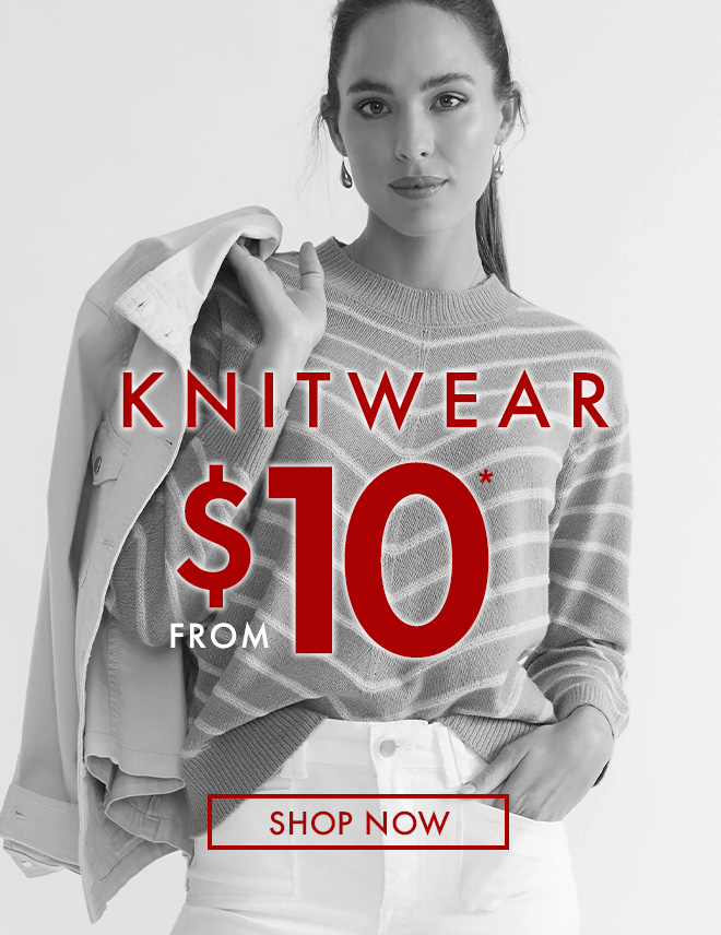 Knitwear from $10